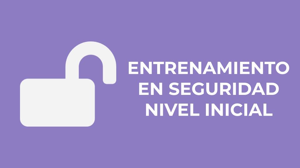 Entrenamiento en Seguridad - Nivel INICIAL